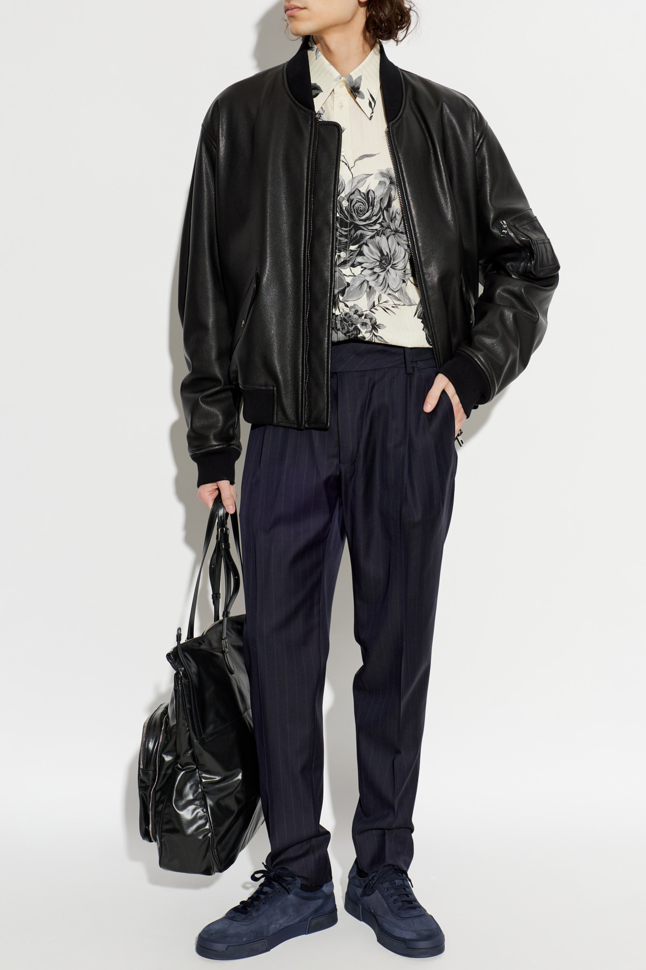Dolce & Gabbana Silk shirt with floral motif | Men's | Vitkac
